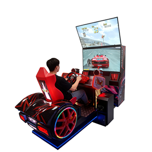 เครื่องเกมจำลองการแข่งรถ ประสบการณ์การขับขี่สมจริง แพลตฟอร์มเคลื่อนไหว เครื่องจำลองเกมแข่งรถในอาร์เคด - Product Image 1