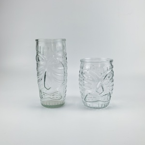Commercio all'ingrosso della fabbrica Hawaiian Ghost Face di <span class=keywords><strong>vetro</strong></span> candele tazze da Cocktail Creative di Design classico per Bar feste birra professionale - Product Image 1