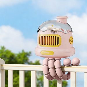 Octopus Shaped Baby Fan USB Powered Portable <b>Stroller</b> Clip For Infant Car Seat - Product Image 4