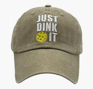 Gorra de béisbol con estampado de Pickleball para hombre y mujer, gorro Vintage lavable, divertido, para papá, Just Dink <span class=keywords><strong>It</strong></span> - Product Image 3