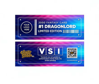 Étiquettes rectangulaires autocollantes personnalisées YSB en vinyle imprimé pour l'emballage et le branding de produits TCG