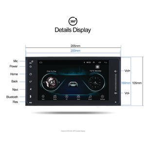 2 Din 10.1 Android lettore multimediale universale per auto autoradio Stereo per Toyata VIOS corona CAMRY HIACE PREVIA <span class=keywords><strong>COROLLA</strong></span> <span class=keywords><strong>RAV4</strong></span> - Product Image 5