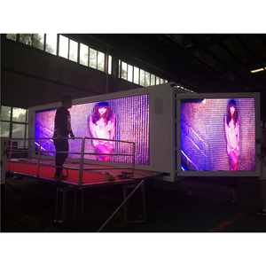 HD P4/P5 al aire libre LED publicidad pantalla cartelera 25 pies vehículo con <span class=keywords><strong>escenario</strong></span> para la venta Indonesia para la publicidad de camiones al aire libre - Product Image 1