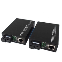 Convertidor de Medios de Fibra Óptica Gigabit RJ45 10/100/1000M, 1 SFP, 1 RJ45, Transmisión de 20KM, Longitud de Onda 1310nm/1550nm, Uso FTTX, 1 Año de Garantía