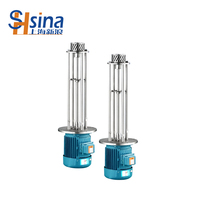 Agitateur mélangeur pneumatique/électrique en acier inoxydable mobile SHSINA, homogénéisateur à cisaillement élevé, dispersant