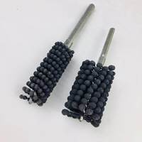 Brosse de meulage à tête sphérique à grain personnalisé, à tige en acier, pour le débavurage des cylindres hydrauliques et des vannes – Vente directe usine