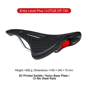 <span class=keywords><strong>Selle</strong></span> de vélo Gaciron CP-150 imprimée en 3D avec feu arrière intelligent intégré, soutien confortable zoné, base en nylon, siège de cyclisme - Product Image 1
