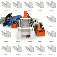 Machine de fabrication de gouttières et de tuyaux d'évacuation en acier pour systèmes de toiture métalliques, avec moteur à roulement, facile à utiliser, fabriquée en Chine