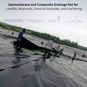 100% ASTM, Noir, <span class=keywords><strong>Polyéthylène</strong></span> haute densité lisse 1-1,5 mm, Géomembrane soudée et réparée - Product Image 4