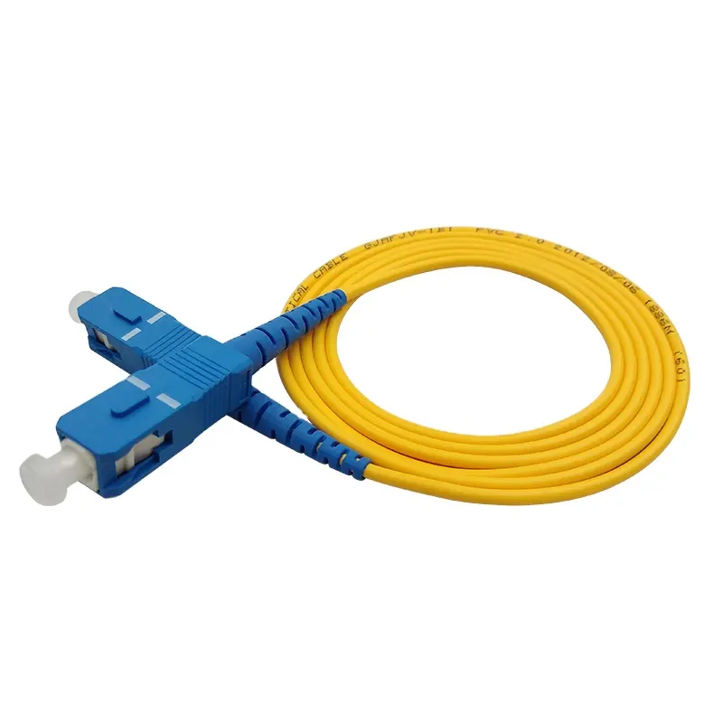 SC/UPC-SC/UPC ftth cavo in fibra ottica treccia e cavo patch cavi in fibra