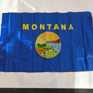 Drapeaux du Montana pour l'extérieur, 3 x 5 pieds, résistants et anti-décoloration, en tissu Oxford, drapeau de l'État américain avec motif brodé - Product Image 4