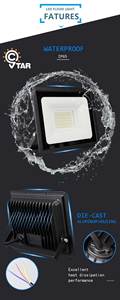 Lumière d'inondation LED extérieure étanche IP65 à faible consommation d'énergie SMD 20W 50W 100W 150W 200W 300W avec télécommande - Product Image 5