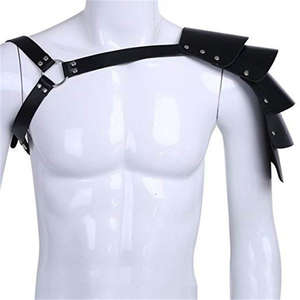 Neu eingetroffen: Herren High-Rise Sexy Harness-Gürtel, verstellbarer Brustkäfig aus Leder, Schwarz, Nachtclub, modische High-Rise-Unterwäsche - Product Image 1