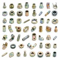 Pièces de fabrication métallique en acier de haute précision, revêtement zinc jaune, service de pliage, d'emboutissage et de soudage, composants de quincaillerie personnalisés