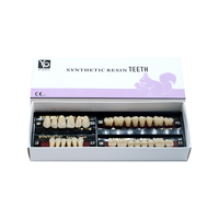 Dents en résine naturelles à deux ou trois couches, dents acryliques pour prothèses dentaires flexibles, dents complètes pour la bouche entière