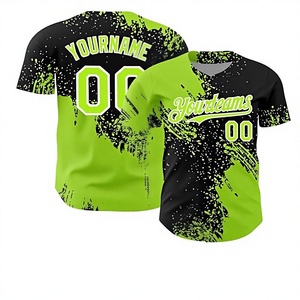 Camiseta de Béisbol de Color Sólido con Estampado de Transferencia de Calor Personalizado |   Camisa de Uniforme al por Mayor con Diseño Gratuito |   Alta Calidad Transpirable y de Secado Rápido - Product Image 1