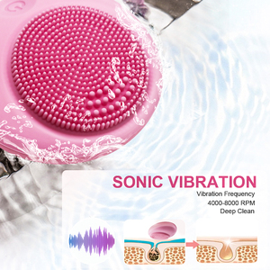 Vibración sónica eléctrico profundo maquillaje cepillo de limpieza masaje <span class=keywords><strong>limpiador</strong></span> <span class=keywords><strong>Facial</strong></span> - Product Image 6