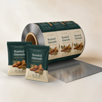 Film d'emballage alimentaire en PET imprimé sur mesure OEM/ODM pour noix, bonbons, barres chocolatées - Sachet stand-up