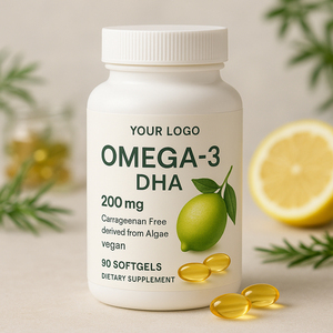 อาหารเสริมโอเมก้า-<span class=keywords><strong>3</strong></span> ดีเอชเอ แบบซอฟต์เจลเข้มข้น 200 มก. ได้รับการรับรองมาตรฐาน GMP รางวัลสุขภาพระดับนานาชาติ บำรุงสุขภาพหัวใจและกระดูก - Product Image 6