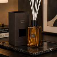 Difusor de Aromas Aikun de Gran Capacidad (2200 ml) en Vidrio Ámbar, para Vestíbulos de Hotel, Hogar, con Caja de Regalo, Aroma Duradero, Venta al Por Mayor