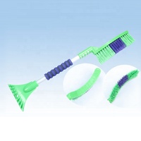 Brosse à neige en plastique, grattoir à glace, grattoir à neige avec poignée en EVA, outils de nettoyage pour voiture