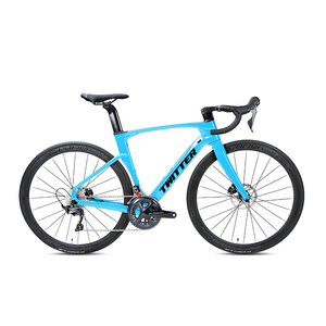 Vélo de route avec frein à disque hydraulique en carbone 700C pour adultes, avec cadre en carbone à 22 vitesses - Product Image 6