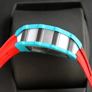 Montre automatique mécanique squelette aérodynamique de luxe pour homme, édition limitée, boîtier bleu et noir, tourbillon, nouvelle collection - Product Image 4