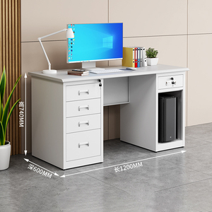 Escritorio Ejecutivo de Acero Industrial con Cajones, Resistente al Fuego, Estable, Resistente, Moderno y Ecológico para Oficina y Oficina en Casa - Product Image 2