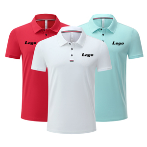 Envío rápido Polo personalizado Camiseta Stand Collar Personalizado Dos tonos Resistente a la decoloración 4-Way Stretch Logo Impreso Polo - Product Image 3
