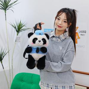 Sac à dos en peluche Panda mignon pour cadeau d'anniversaire décontracté pour enfants avec sac d'oreiller confortable <span class=keywords><strong>Boudoir</strong></span> - Product Image 4