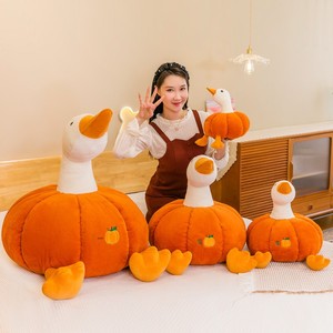 Grande Peluche Oie Blanche Rembourrée en Coton PP, Coussin de Sommeil, Coussin de <span class=keywords><strong>Lit</strong></span>, Oie Citrouille Créative 51-99cm pour Enfants - Product Image 4