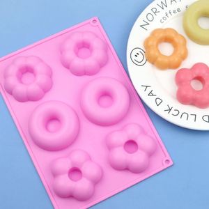 Molde de Silicona Personalizado para Hornear, Libre de BPA, Apto para Lavavajillas, Antiadherente, Redondo, con Forma de Flor, para Pasteles, Galletas y Donuts - Product Image 2