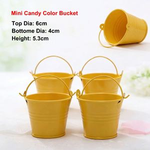 Small Metal Tin Iron Pail Colorful Mini Bucket for Candy Candle <b>Succulent</b> Plant <b>Pot</b> Kids Toy - Product Image 3
