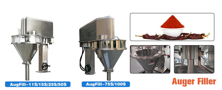 Cocoa Spices Automatic Powder Filling Machine 83L Salt Sugar Milk