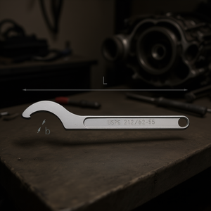 Offset <b>Wrench</b> 212/62-55 Metric Open End For Automotive Repair - Product Image 3