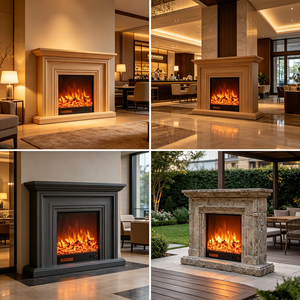 <span class=keywords><strong>Chimenea</strong></span> Eléctrica Empotrable Contemporánea <span class=keywords><strong>con</strong></span> Efecto <span class=keywords><strong>de</strong></span> Llama <span class=keywords><strong>de</strong></span> Cristal y Protección <span class=keywords><strong>de</strong></span> Seguridad para Vestíbulos <span class=keywords><strong>de</strong></span> Centros Comerciales, Hoteles y Resorts - Product Image 1