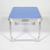 Table pliante étroite multifonctionnelle légère et durable en alliage d'aluminium moderne pour l'ameublement extérieur, le salon et la chambre