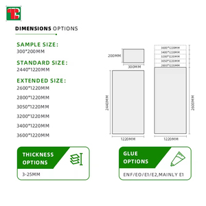 4X8 18Mm 2400X1200X18Mm Eucalyptus 12Mm Pakistan Panels Stained 16Mm <strong>2X2</strong> 2Mm Thin Commercia Plywood Sheet In China Price - Product Image 2