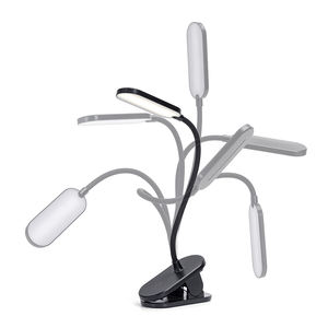 Lámpara LED de clip con enchufe, luz regulable, flexible, ideal para lectura y trabajos manuales. - Product Image 3