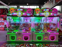 Gadget de récompense de clip d'arcade de divertissement de machine de jeu de prix à pièces colorées pour les centres commerciaux