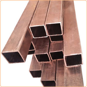 Cuni 90 / 10 C70600 C71500 2mm, tabung persegi panjang tabung nikel tembaga untuk sirip pendingin - Product Image 1