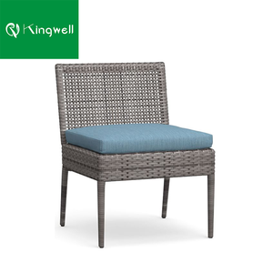 Sedia da Pranzo Impilabile in <span class=keywords><strong>Vimini</strong></span> e Rattan per Esterni con Braccioli - Product Image 4
