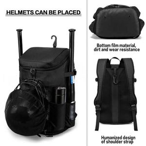 Sac de baseball BSCI - Sac à dos pour équipement de baseball, T-ball et softball pour jeunes et adultes avec compartiment à chaussures - Product Image 5