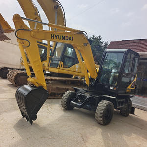 Excavadoras de ruedas usadas 6TON Hyundai Excavadora de orugas de segunda mano Hyundai R60W-7 - Product Image 3