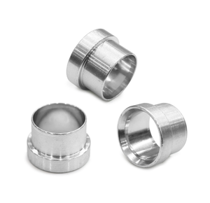 Manchon de raccordement JIC en acier inoxydable haute pression au chrome trivalent, coupe à 37 degrés, adaptateur 0319 - Product Image 1