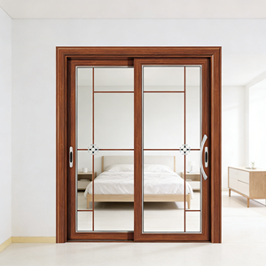 Porte de salle de bain <span class=keywords><strong>GUAPO</strong></span> GA26-695 en alliage d'aluminium, design victorien, double vitrage, verre trempé, écran en acier inoxydable - Product Image 4