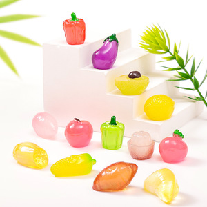 Miniatures de légumes et de fruits en résine, décoration artisanale, mini paysage, ornement d'aquarium, <span class=keywords><strong>jardin</strong></span> féerique, terrarium, modè<span class=keywords><strong>le</strong></span> de diorama - Product Image 2
