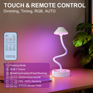 مصباح حائط ذكي بتصميم إسكندنافي قابل لإعادة الشحن عبر USB مع إضاءة RGB لاسلكية ومستشعر حركة مغناطيسي قابل للتعديل كمصباح طاولة LED بجانب السرير - Product Image 4