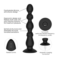 WINYI 2023 Nouveau Vibrateur à billes anales Télécommandé Jouet sexuel en silicone Vibrateur à billes anales extra long pour femmes et hommes