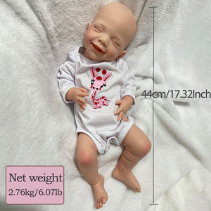 45Cm Hele Siliconen Reborn Pop Voor Kinderen Open Mond Floppy Pasgeboren Baby Meisje Xmas Verrassing Cadeau Muneca Corpo De Siliconen Inteiro - Product Image 6